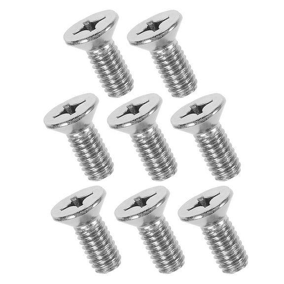 Worgeous 8 Pcs Modified Hook Brake Disc Rotor Screw 1.50X1.00X1.00CM Silver