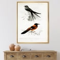 thumbnail image 2 of Designart 'Ancient Bird II' Traditional Framed Canvas Wall Art Print, 2 of 5