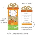 thumbnail image 6 of Big Dot of Happiness Pumpkin Patch - Fall, Halloween or Thanksgiving Party Money and Gift Card Sleeves - Nifty Gifty Card Holders - Set of 8, 6 of 8