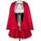 thumbnail image 1 of Xs-6xl Deluxe Adult Little Red Riding Hood Costume With Cape Women Disguise Halloween Party Princess Cosplay Fancy Dress-xinhan, 1 of 3