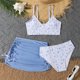 thumbnail image 2 of Odeerbi Conjunto de Traje de Baño de 3 Piezas Para Niñas de 6-14 Años Conjunto de Bikini de Impresión Floral de Verano Con Cubiertas de Sarong Traje de Baño Lindo, 2 of 4