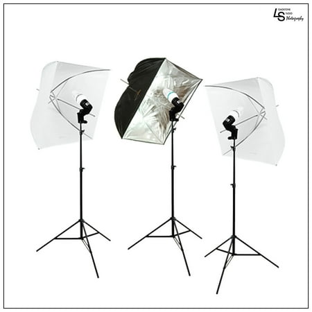 Set of Three Square Softbox Umbrella Continuous Light Stand Lighting Kit for Photo and Video Photography by Loadstone Studio WMLS0980 Set of Three Square Softbox Umbrella Continuous Light Stand Lighting Kit for Photo and Video Photography by Loadstone Studio WMLS0980