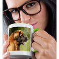 thumbnail image 2 of 3dRose, Leonberger Portrait, 11oz Two-Tone Green Mug, 2 of 7