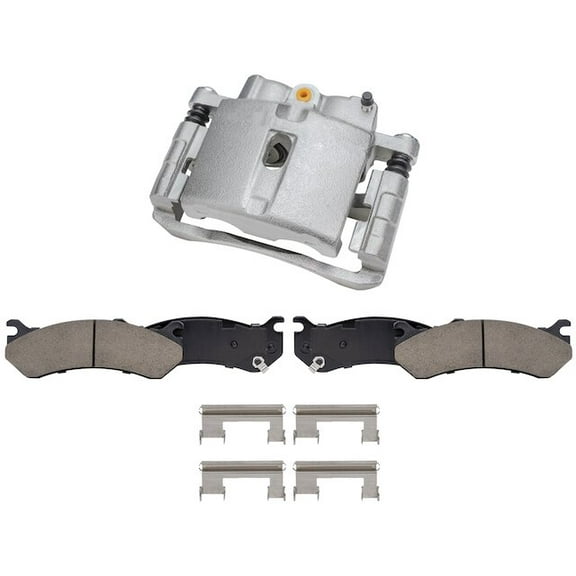 Front Brake Pad and Caliper Kit - Compatible with 1999 - 2006 Chevy Silverado 1500 2000 2001 2002 2003 2004 2005