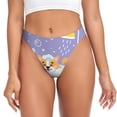 thumbnail image 1 of Fotbe Corgi Washing in Bathtub Tanga Sin Costuras para Mujer con Estampado – Panties Invisibles, Transpirables y Cómodos para Uso Diario-XX-Large, 1 of 6