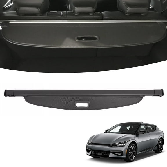 WheelX Trunk Cargo Cover Compatible with 2022-2024 Kia EV6 | Premium Privacy & Storage Solution | Carbon Fiber Patterned