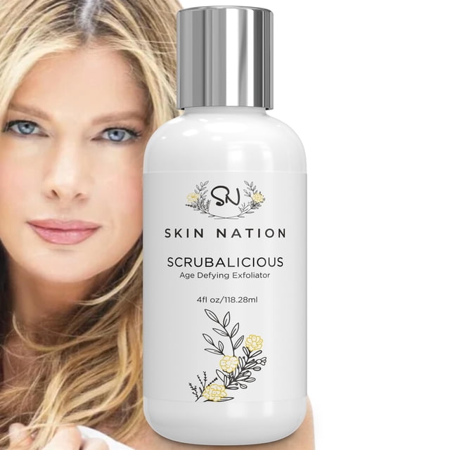 Limpiador facial Skin Nation Scrubalicious con aloe vera y ácido glicólico