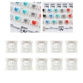 thumbnail image 3 of Interruptor de Mecánico de 1 Botella, Interruptores Silenciosos Táctiles Lineales , Interruptores Mecánicos Ligeros RGB LED SMD para Jue Blanco silencioso Soledad  interruptor de teclado, 3 of 10