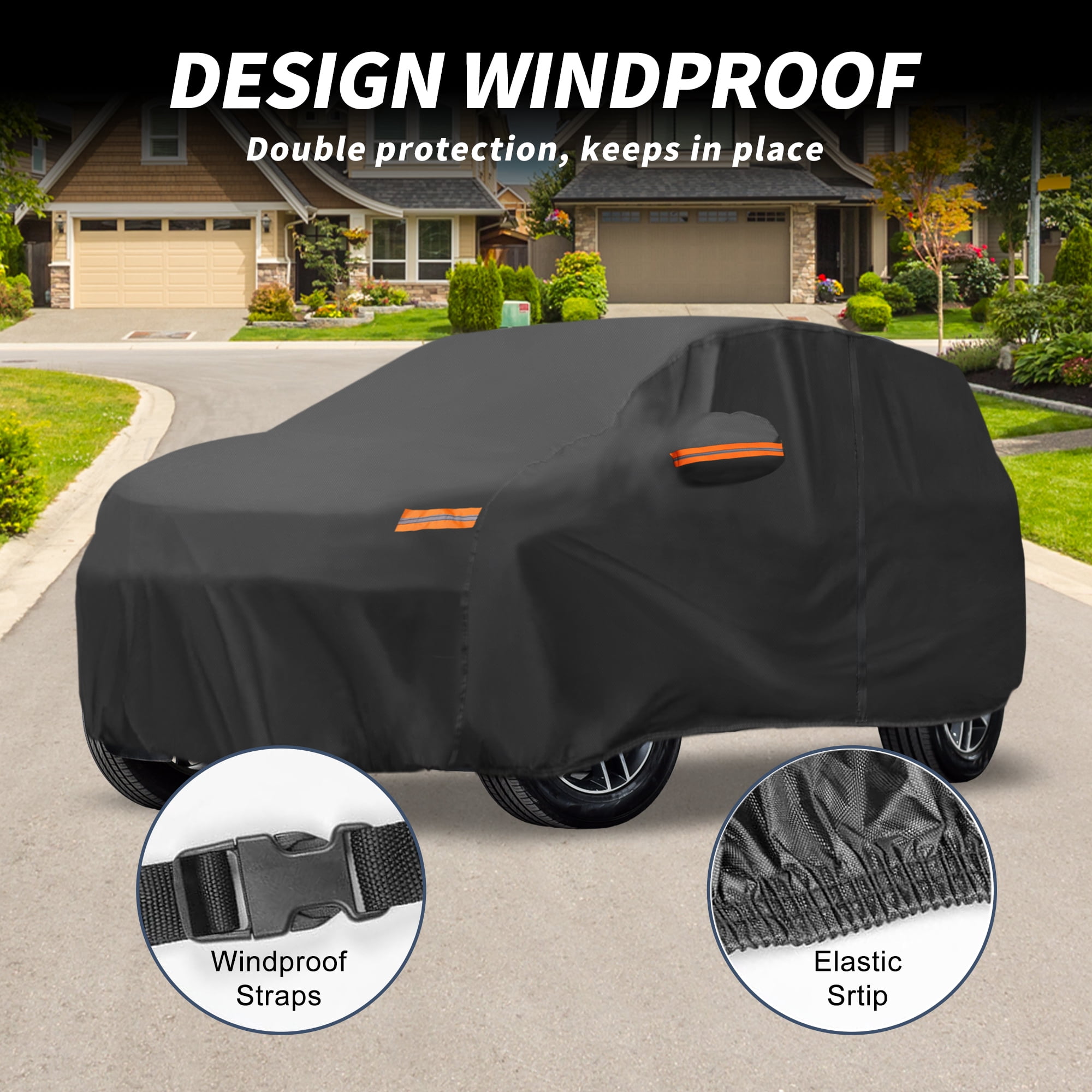 Unique Bargains 210D-PU Car Cover for Kia Seltos