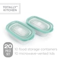 thumbnail image 5 of Totally Kitchen Rectangle Food Containers, Mint, 20 Pcs, 5 of 10