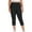 Black, variant on Under $10 High Waisted Capri Leggings for Women Buttery Soft Tummy Control Athletic Workout Yoga Capris Pants Cropped Trousers