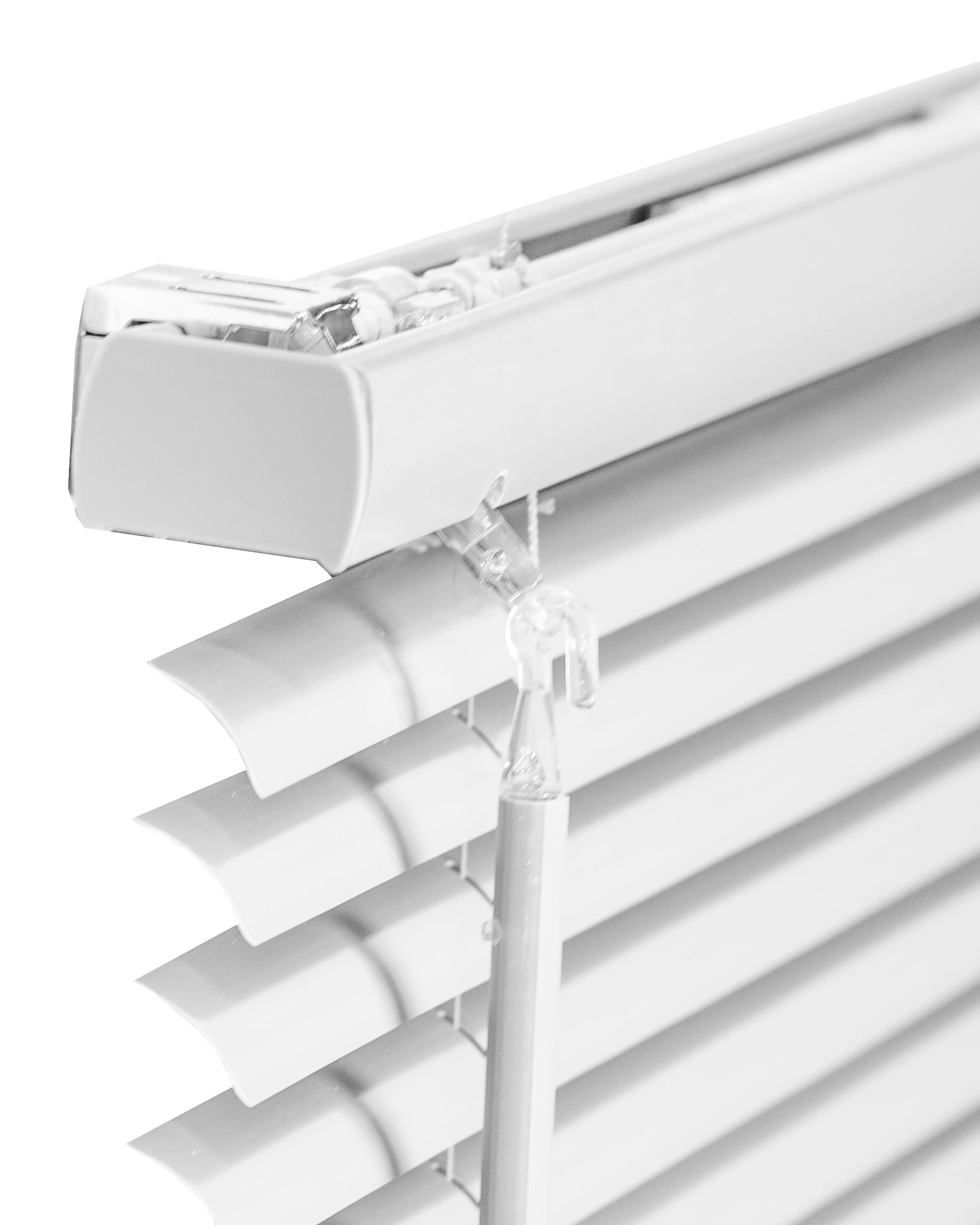 CHICOLOGY Cordless 1Inch Vinyl Mini Blinds, Gloss White (Room