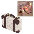 thumbnail image 4 of Bagages Maison de Poupée, Simulation Mignon 3 X 2 X 1in Mini Valise de Maison de Poupée Décorative Colorée pour Accessoire de Poupée Rose, Fleur, Bleu, 4 of 8