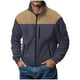 thumbnail image 2 of pstuiky Camisas casuales de manga larga para hombre, Camisa de manga larga con cuello alto, botones y bolsillos laterales para hombre Tops de talla grande para hombre xxl, 2 of 8