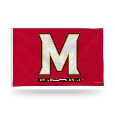 University Of Maryland Terrapins 3x5 Foot Flag - Officially Licensed, 150D Polyester, Single-Sided (Desert Cactus)