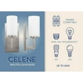 thumbnail image 3 of Kira Home Celene 13" Wall Sconce/Wall Light + Frosted Glass Shade, Brushed Nickel Finish, 3 of 7