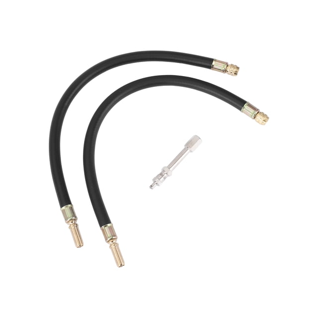 1 Juego de Extensión de Válvula de Neumático de Cobre de 180 Grados con Extensión de Vástago de Válvula de Neumático de Plástico Flexible de 350 mm para Coche, Motocicleta, RV, Camión, Bicicleta