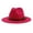 Rose-Red, variant on rygai Womens Hat Fedora Adjustable Breathable Felt Men Vintage Style Hat for Hiking Yellow