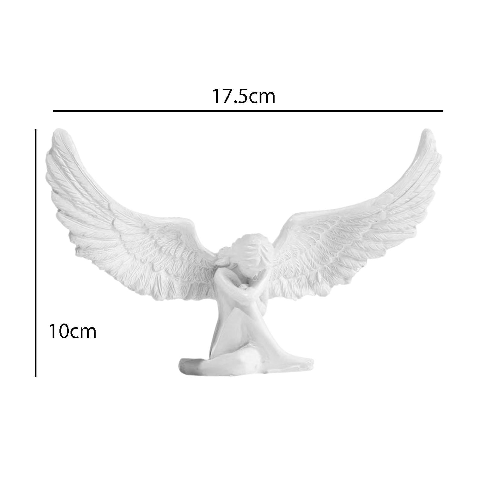 Fiocias Angel Paper Towel Holder Dispenser Non Slip Vertical Tissue Holder Rack Resin Figurine Crafts Decoration Ornament Sculpture for Home Office Housewarmi