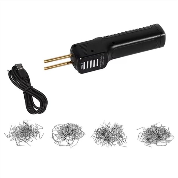 Máquina de soldar para reparación de parachoques de plástico para automóviles, con batería de 2500 mAh, grapadora eléctrica recargable por USB.