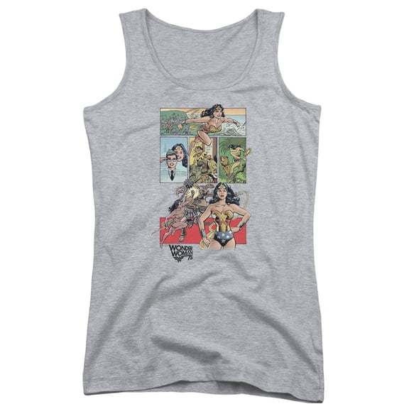 Wonder Woman - Ww75 Comic Page - Juniors Tank Top - Medium
