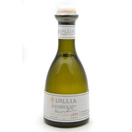 Lollia Wander Perfumed Bath Oil, Avocado Oil Midnight Gardens and Wildflower, 8 Oz