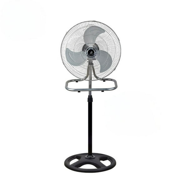 Ventilador de 18″ Pedestal Piso Pared con Aspas Aerodinámicas 3 Velocidades Metálico.