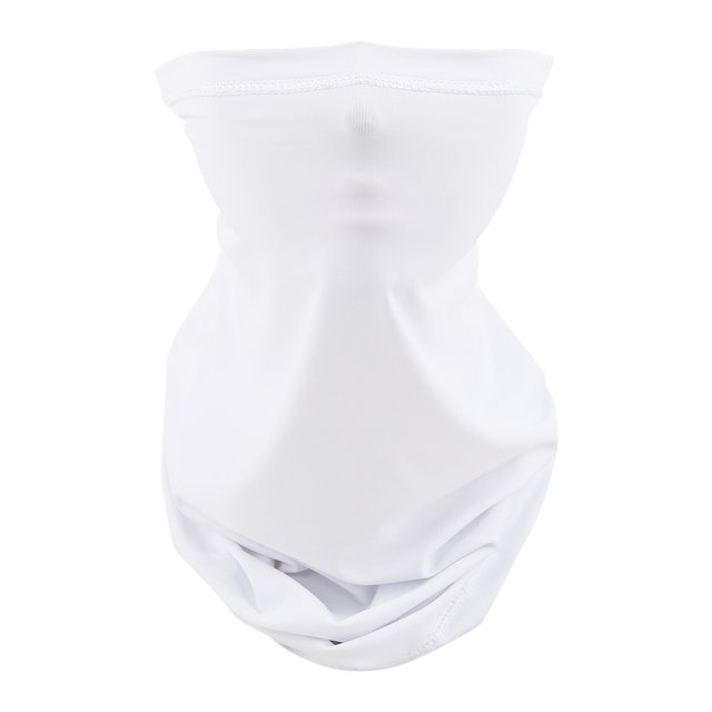 Diadema de seda de hielo para exteriores, protector solar de verano, pañuelo para la cabeza, equipo de ciclismo transpirable unisex blanco