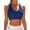 Blue, variant on Women's Sleeveless Scoop Neck Tank Top Tunic, Ribbed Bodycon Short Tank Tops for Layering, Casual Daily Wear, Workout & Summer(Khaki/L)