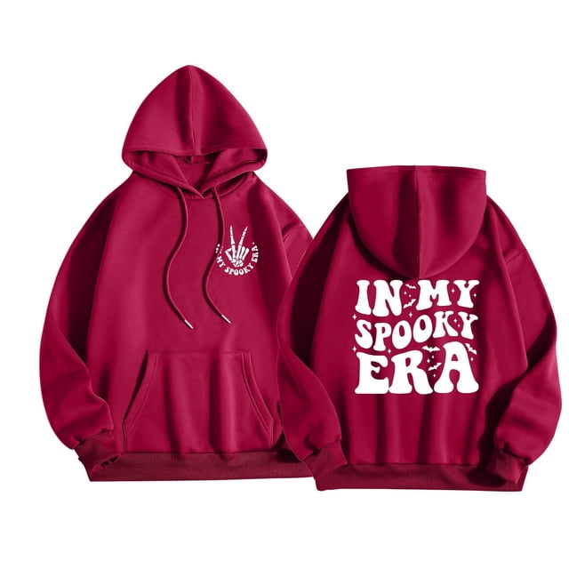 WEAIXIMIUNG Chandail en Molleton de Maternité Tunique Jour Femme Manches Longues Imprimé Graphique Lettre Sweat à Capuche Pull Blouse