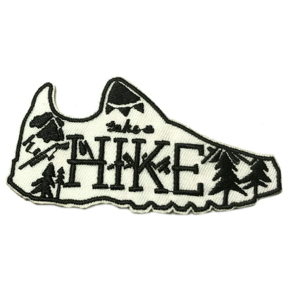 Hike Boot Cut Out Embroidered Patch Iron/Sew-On Applique Travel Souvenir
