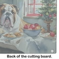 thumbnail image 5 of English Bulldog Christmas Cookies Glass Cutting Board 12 in x 15 in, 5 of 5