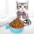 thumbnail image 3 of Gamelle suspendue en acier inoxydable pour chiens et chats (bleu), 3 of 4