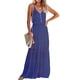 thumbnail image 1 of Vestido PRETTYGARDEN Maxi sin mangas con tirantes finos azul talla M, 1 of 4