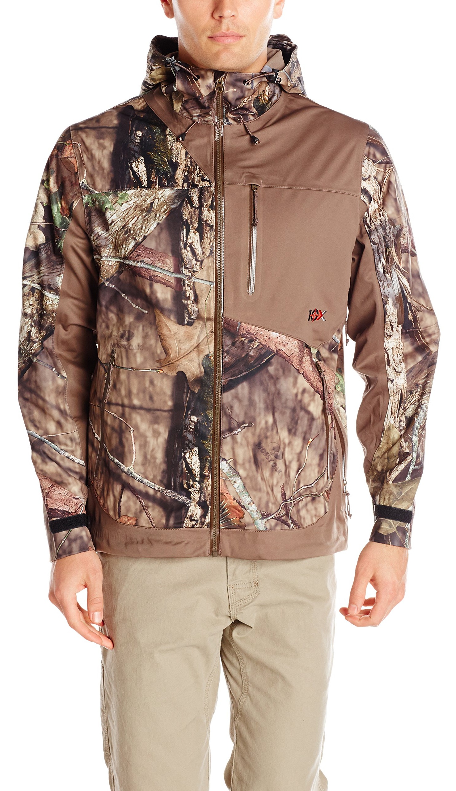 10x men's silent storm rainshell jacket 