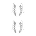 thumbnail image 1 of Minnieouse Mujeres Niñas una 7 Crystal Ear Cuffs Hoop Climber Stud Pendientes Star Ear Stud Pin Accesorios de joyería Type2 NO2 Minnieouse CBP048045, 1 of 5
