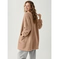 thumbnail image 3 of DAKIMOE Sleep Cardigans Robe Bed Jackets for Women Toasty Cozy Sherpa Coat Cloud-Soft House Jacket Loose Oversized Fleece Fuzzy Outwear, S-XXL, 3 of 8
