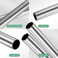 thumbnail image 2 of Tubo de acero inoxidable 304 de 200 mm en paquete de 2, 20 mm de diámetro exterior y 1 mm de grosor de pared, tubería de acero inoxidable sin costura [0.79x0.04x7.9IN], 2 of 7
