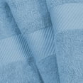 thumbnail image 5 of BNM Egyptian Cotton Solid Bath Sheets, Set of 2, Winter Blue, 5 of 7