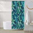 thumbnail image 6 of Shower Curtain, Banana leaves green Waterproof Shower Curtain for Bathroom, Washable Bathroom Shower Curtain Set with Hooks Long Shower Curtain 60x72in Home Decor, 6 of 8