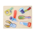 thumbnail image 2 of Wooden Puzzle Tools, Reusable Embedded Wooden Matching Puzzles Safe Tool Theme Drop Resistant  for Home, 2 of 7