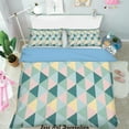 thumbnail image 1 of 3D Color Triangle Geometry Pattern Quilt Cover Set Bedding Set Pillowcases 223, 1 of 2