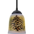 thumbnail image 7 of Meyda 145152 5 in. Northwoods Pinecone Hand Painted Mini Pendant, Wrought Iron, 7 of 7