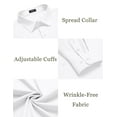thumbnail image 5 of COOFANDY Mens Slim Fit Dress Shirt Business Casual Shirt Button Down Shirt with Pocket, 5 of 7