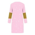 thumbnail image 4 of FDGIU Women's Christmas Sleep Dress, Long Sleeve Comfy Soft Nightie, Round Neck Tshirt Dress Casual House Dress, 4 of 6