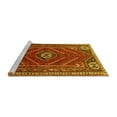 thumbnail image 2 of Ahgly Company Machine Washable Indoor Square Persian Yellow Traditional Area Rugs, 8' Square, 2 of 4