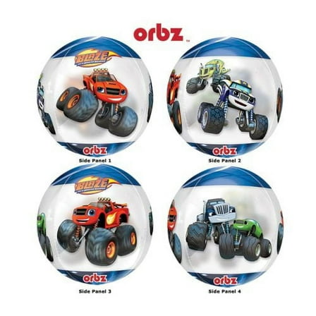 16" Anagram Orbz Blaze and the Monster Machines Clear Balloon (1) ct