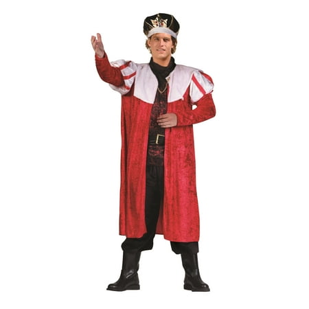 King's Red Velvet Robe Costume