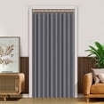 thumbnail image 2 of DONGPAI Door Curtains for Doorways, 55"x 78" Pleated Folding Doors Curtain Accordion Closet Curtain Vertical Privacy Drapes Shower Curtain for Living Room Bedroom, 1 Panel, Dark Gray, 2 of 8