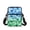 Blue Green Sea Turtle Pattern, variant on Double Layer Crossbody Bag for Travel, Lightweight over Shoulder Pouch for Women Sea Turtle Crossbody Bag